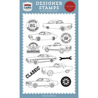 Carta Bella Classic Cars Clear Stamps And Dies Bundle Photopolymer Stamps