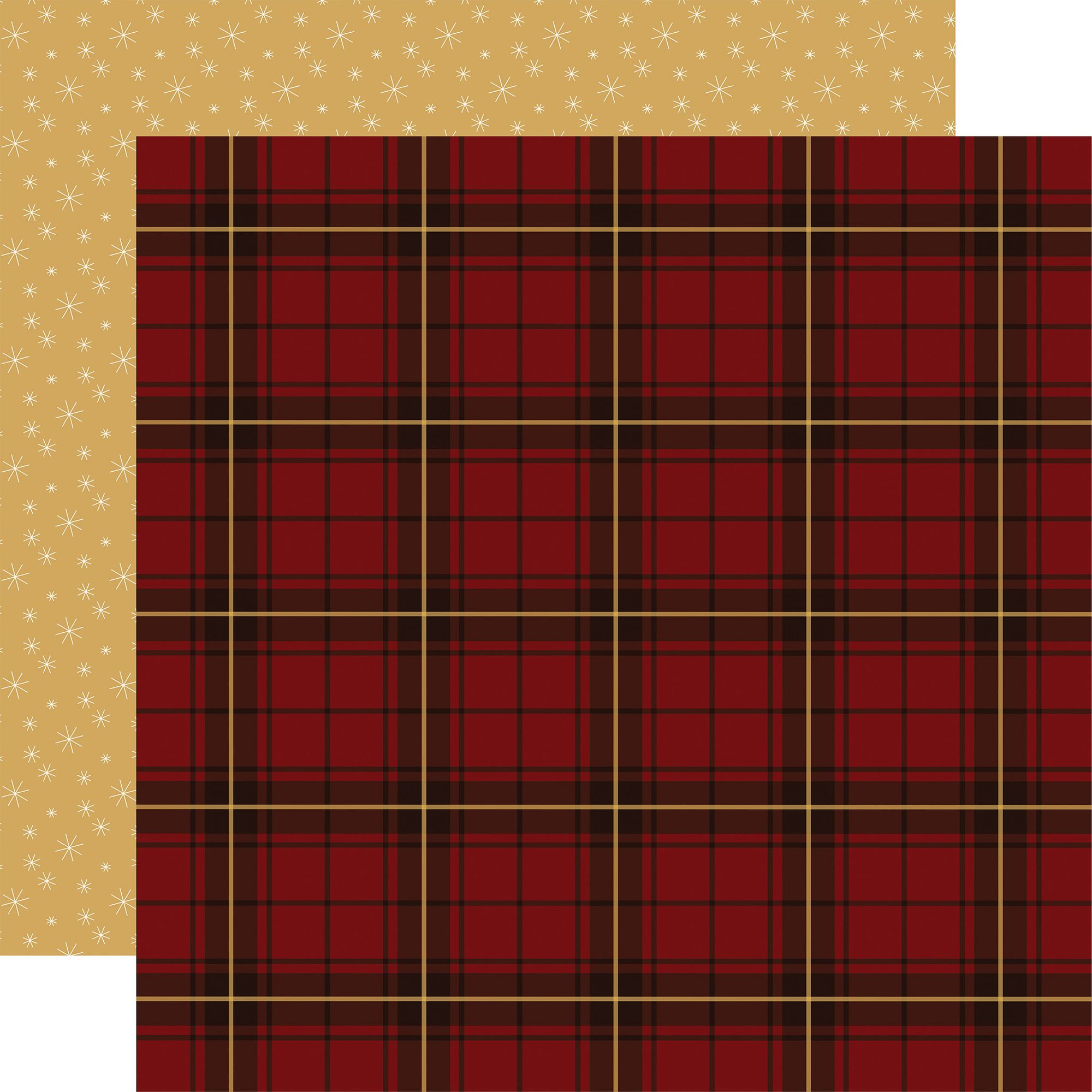 Carta Bella Classic Christmas 12 x 12 Collection Kit cbcc519016 Holiday Red Gold Plaid