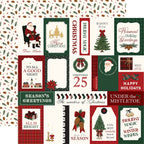 Carta Bella Classic Christmas 12 x 12 Collection Kit cbcc519016 Multi Journaling Cards