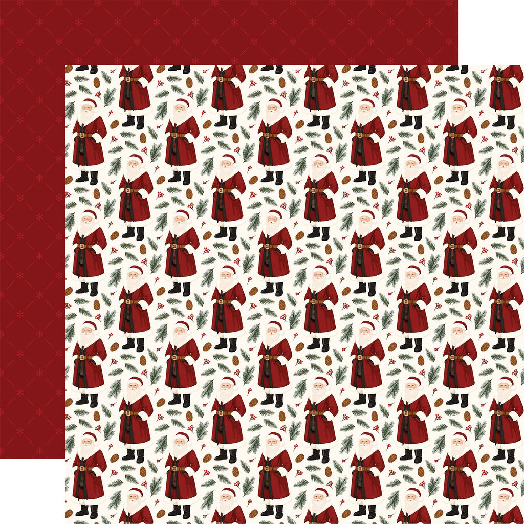Carta Bella Classic Christmas 12 x 12 Collection Kit cbcc519016 Wonderful Santa Claus