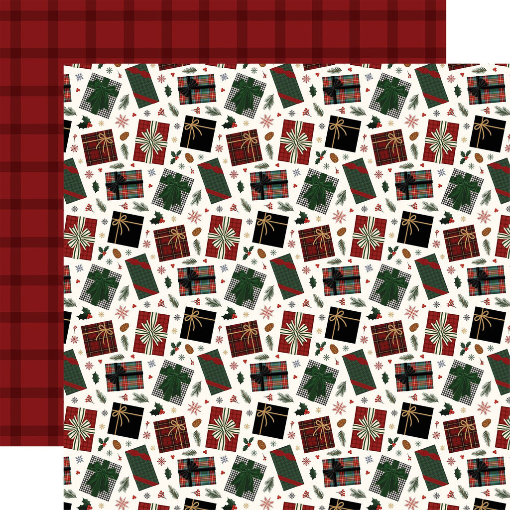 Carta Bella Classic Christmas 12 x 12 Collection Kit cbcc519016 Wrapped Up Presents