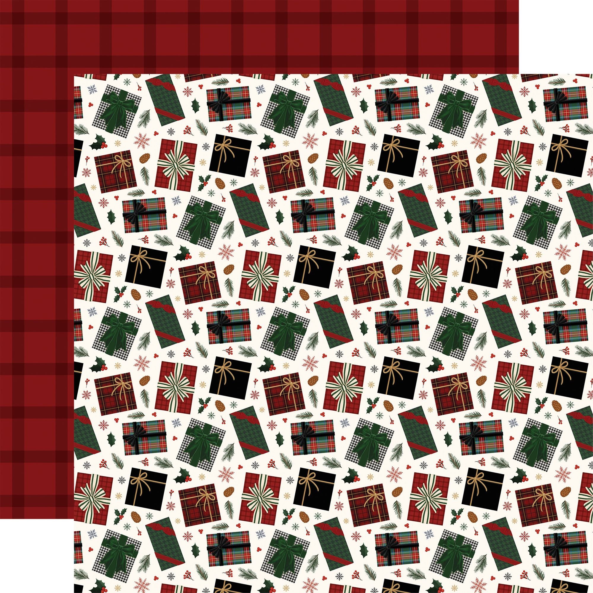 Carta Bella Classic Christmas 12 x 12 Collection Kit cbcc519016 Wrapped Up Presents