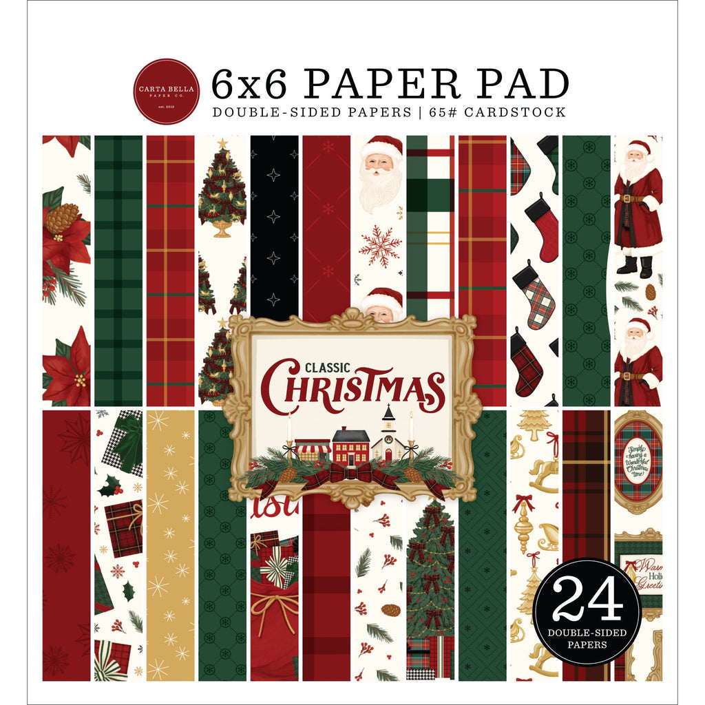 Carta Bella Classic Christmas 6 x 6 Paper Pad cbcc519023