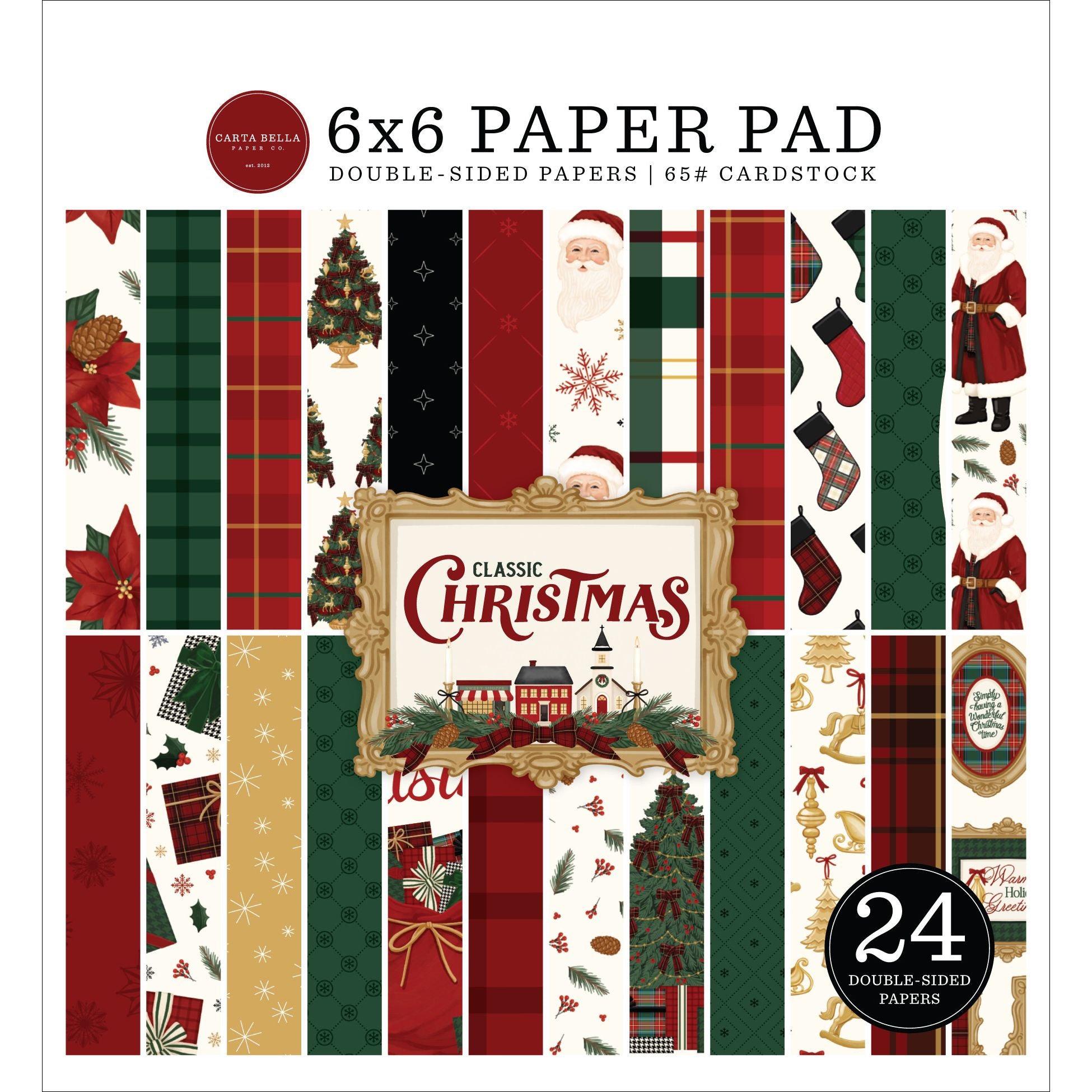 Carta Bella Classic Christmas 6 x 6 Paper Pad cbcc519023