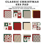 Carta Bella Classic Christmas 6 x 6 Paper Pad cbcc519023 Detailed Images