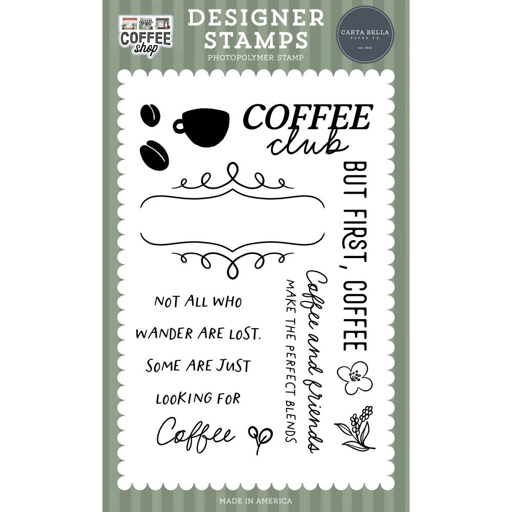 Carta Bella Coffee Club Clear Stamps cbcs446041
