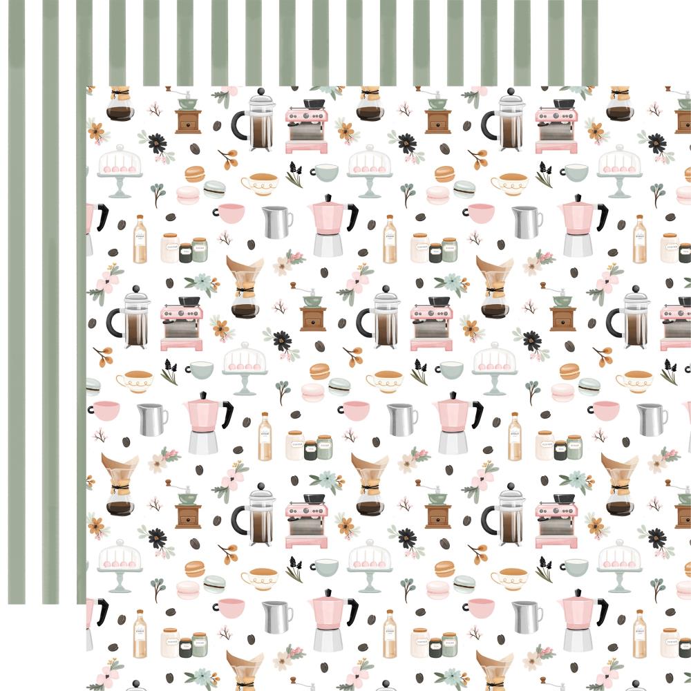 Carta Bella Coffee Shop 12 x 12 Collection Kit cbcs446016 Let's Make Coffee