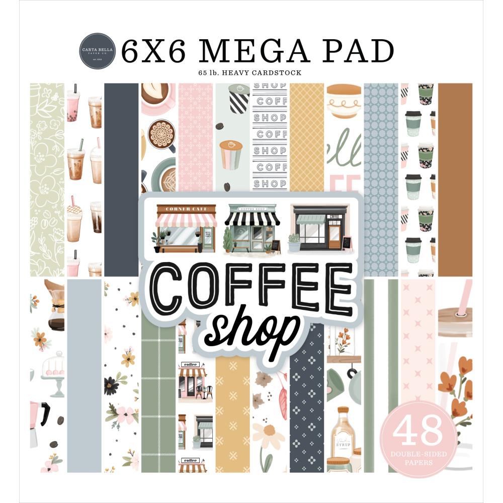 Carta Bella Coffee Shop 6 x 6 Mega Paper Pad cbcs446031