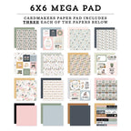 Carta Bella Coffee Shop 6 x 6 Mega Paper Pad cbcs446031 Detailed Images