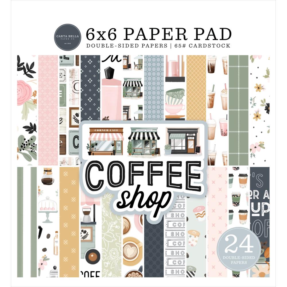 Carta Bella Coffee Shop 6 x 6 Paper Pad cbcs446023