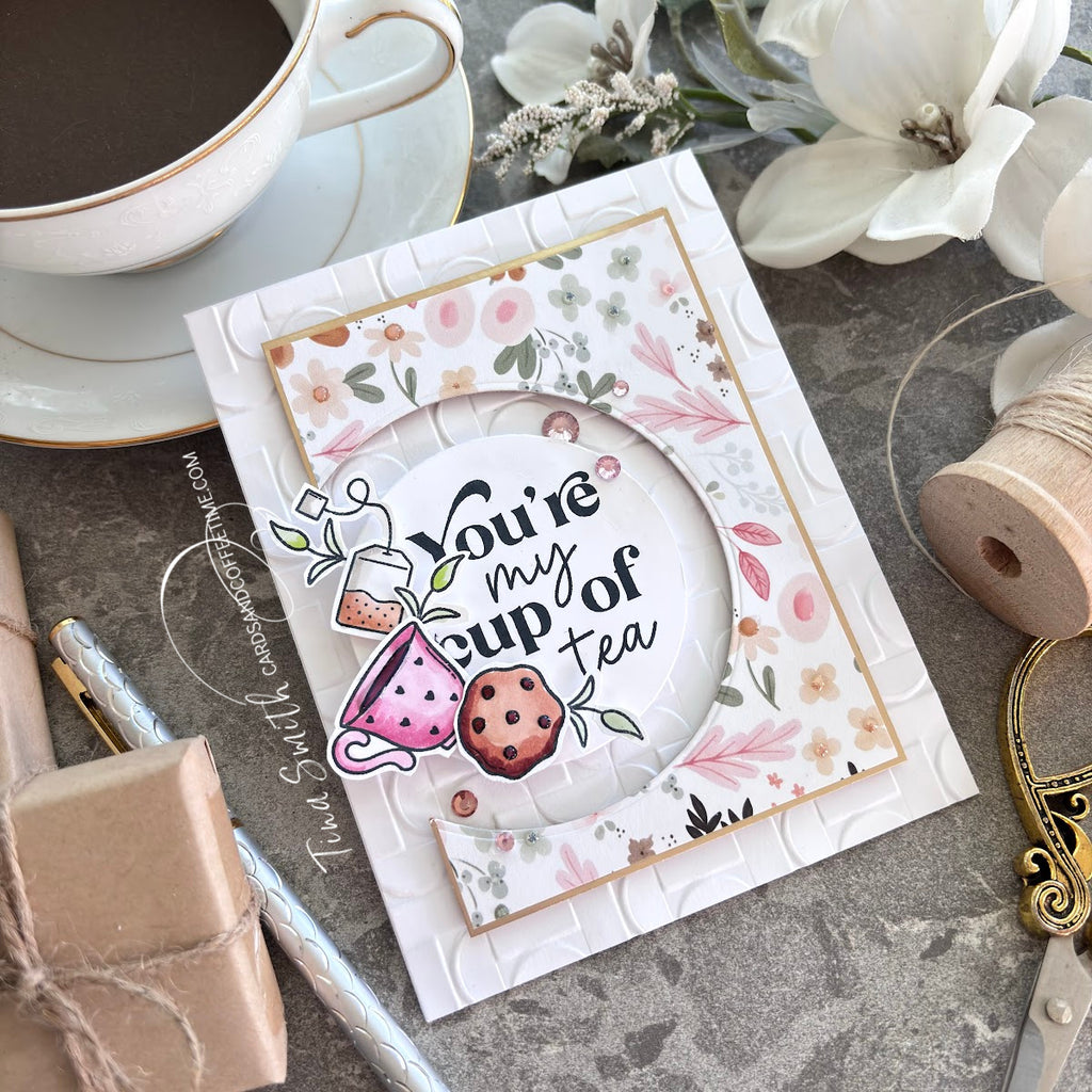 Carta Bella Coffee Shop 6 x 6 Paper Pad cbcs446023 Charming Tea Party Card | color-code:ALT01