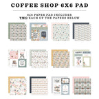 Carta Bella Coffee Shop 6 x 6 Paper Pad cbcs446023 Detailed Images