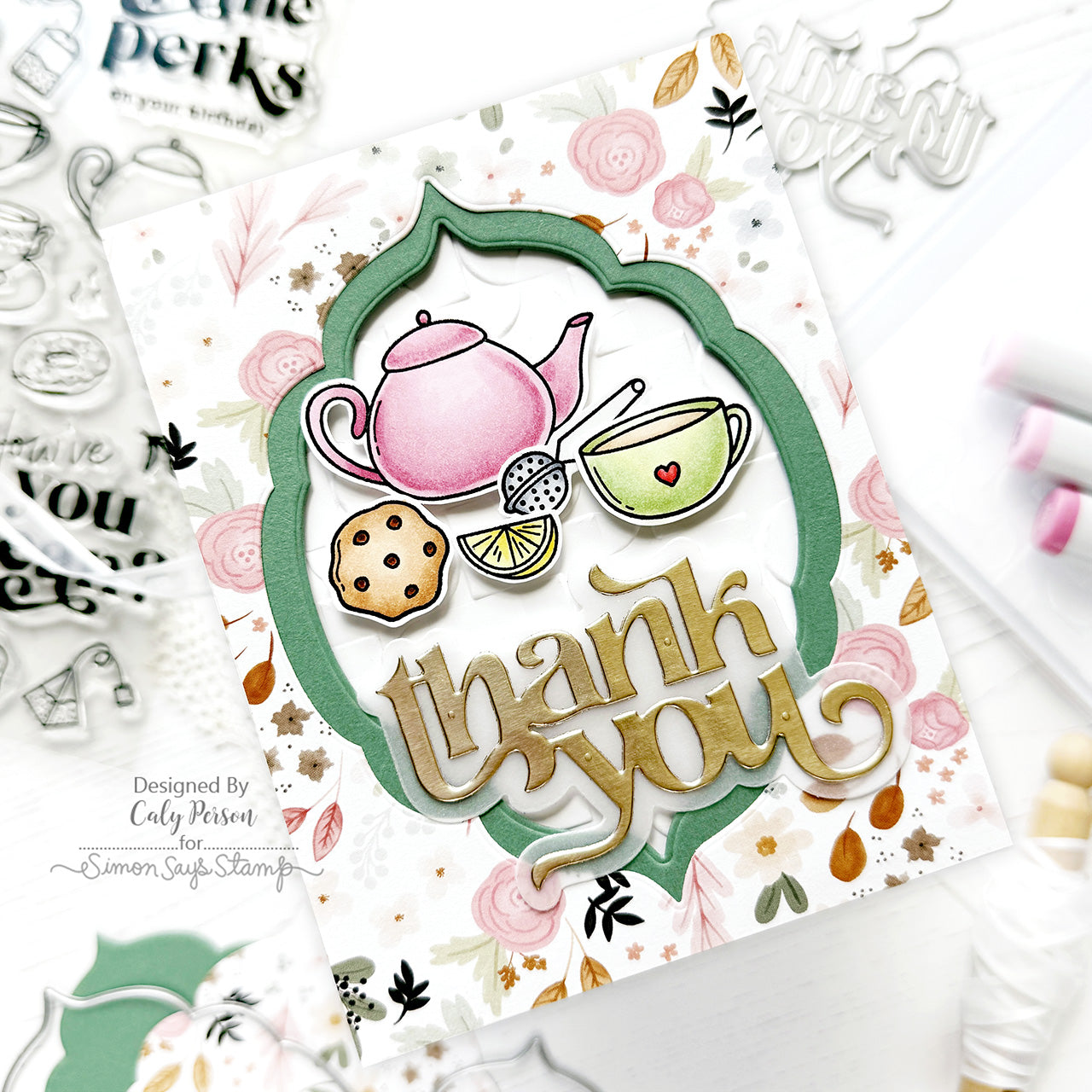 Carta Bella Coffee Shop 6 x 6 Paper Pad cbcs446023 Thank You Card | color-code:ALT02