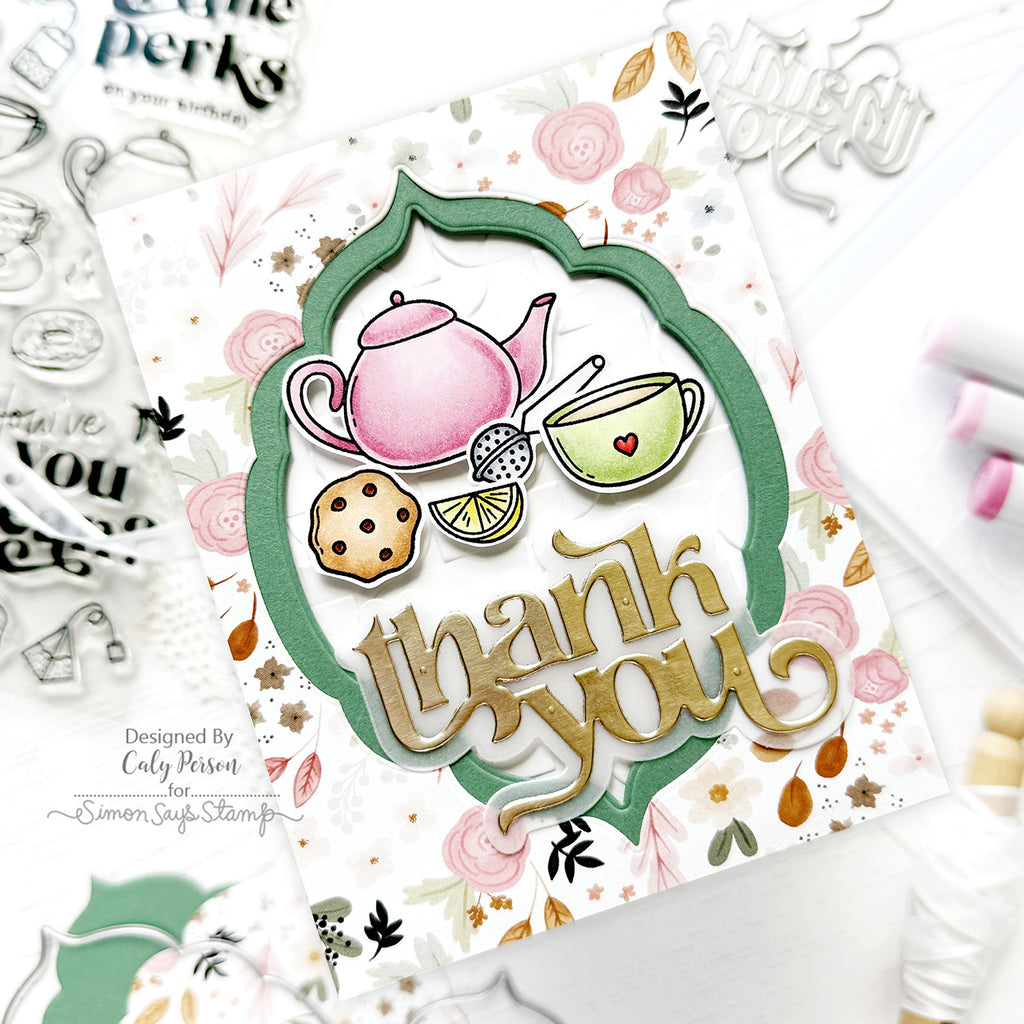 Carta Bella Coffee Shop 6 x 6 Paper Pad cbcs446023 Thank You Card | color-code:ALT02