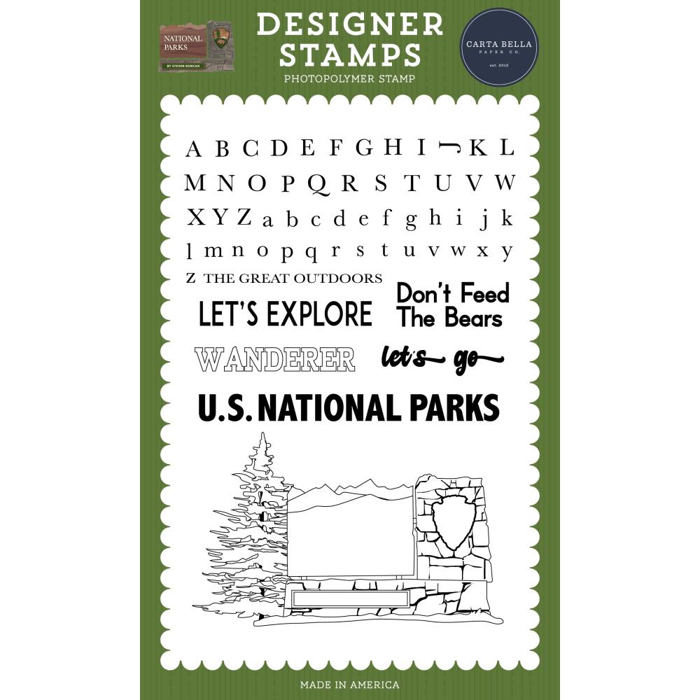 Carta Bella Destination Sign Clear Stamps cbn443042