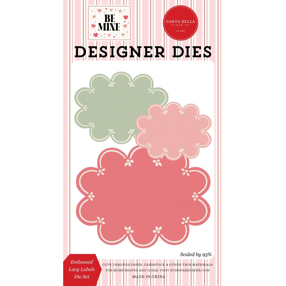 Carta Bella Embossed Lacy Labels Dies cbbm477041