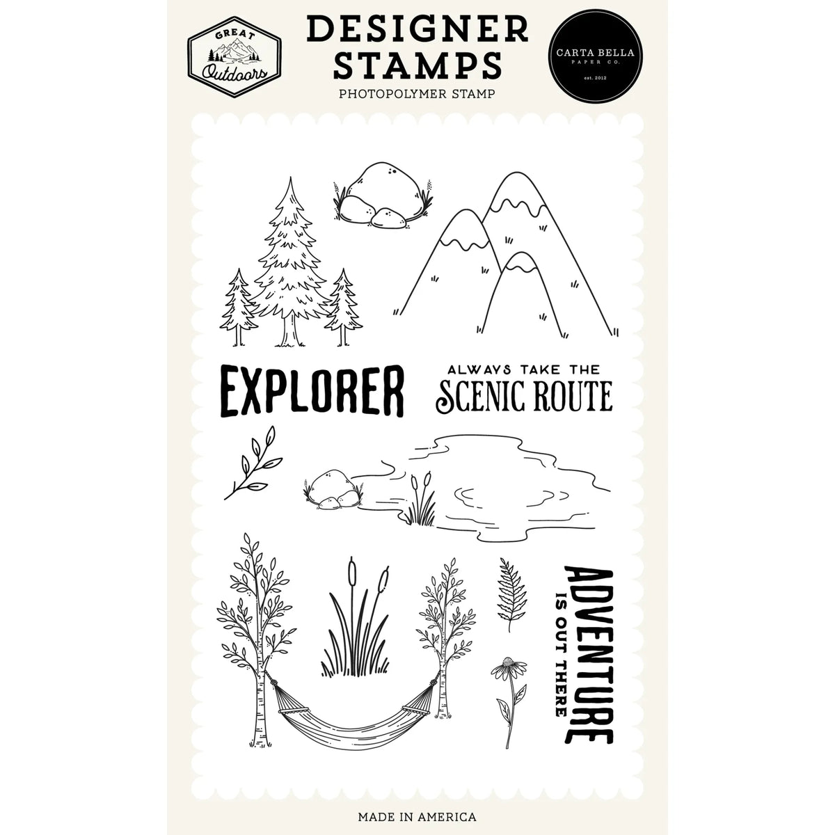 Carta Bella Explorer Clear Stamps cbout542043
