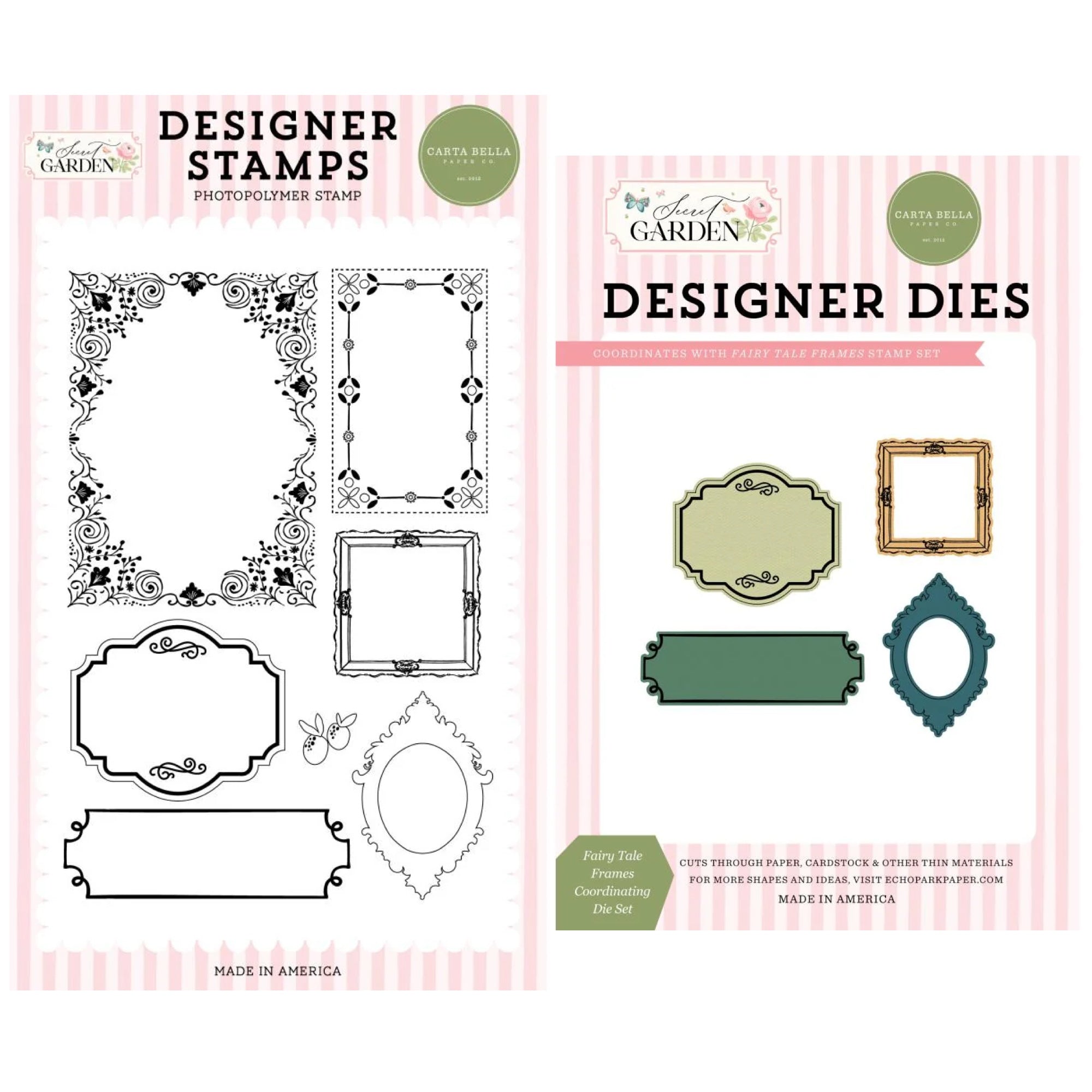 Carta Bella Fairy Tale Frames Stamps And Dies Bundle