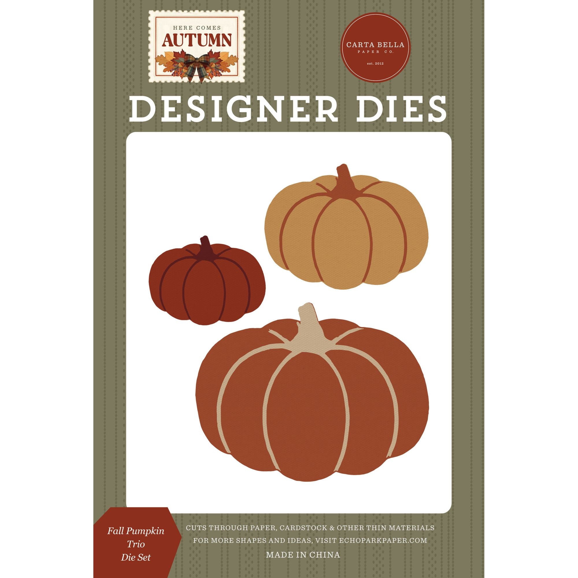 Carta Bella Fall Pumpkin Trio Dies cbhca513042