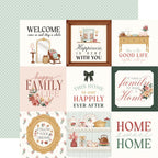 Carta Bella Feels Like Home 12 x 12 Collection Kit cbflh476016 4X4 Journaling Cards