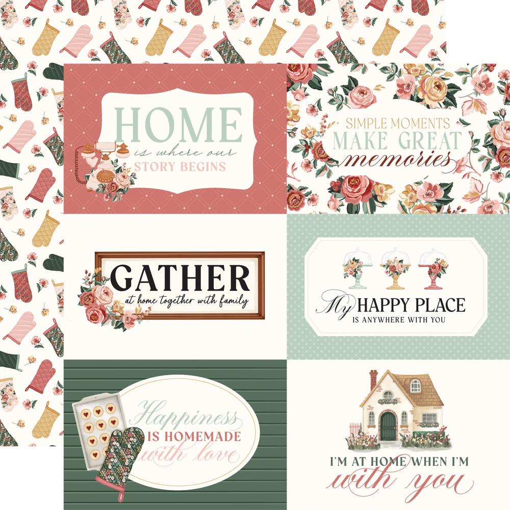 Carta Bella Feels Like Home 12 x 12 Collection Kit cbflh476016 6X4 Journaling Cards