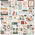 Carta Bella Feels Like Home 12 x 12 Collection Kit cbflh476016 Cardstock Stickers