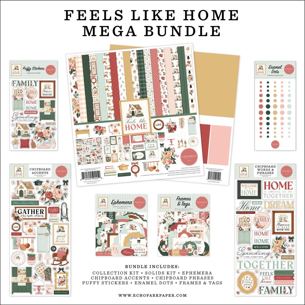 Carta Bella Feels Like Home 12 x 12 Mega Bundle cbflh476050