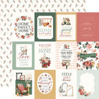 Carta Bella Feels Like Home 12 x 12 Mega Bundle cbflh476050 3x4 Journaling Cards