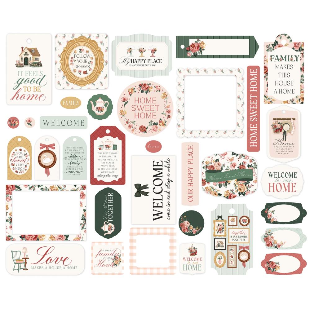 Carta Bella Feels Like Home Frames And Tags cbflh476025 Family Sentiments