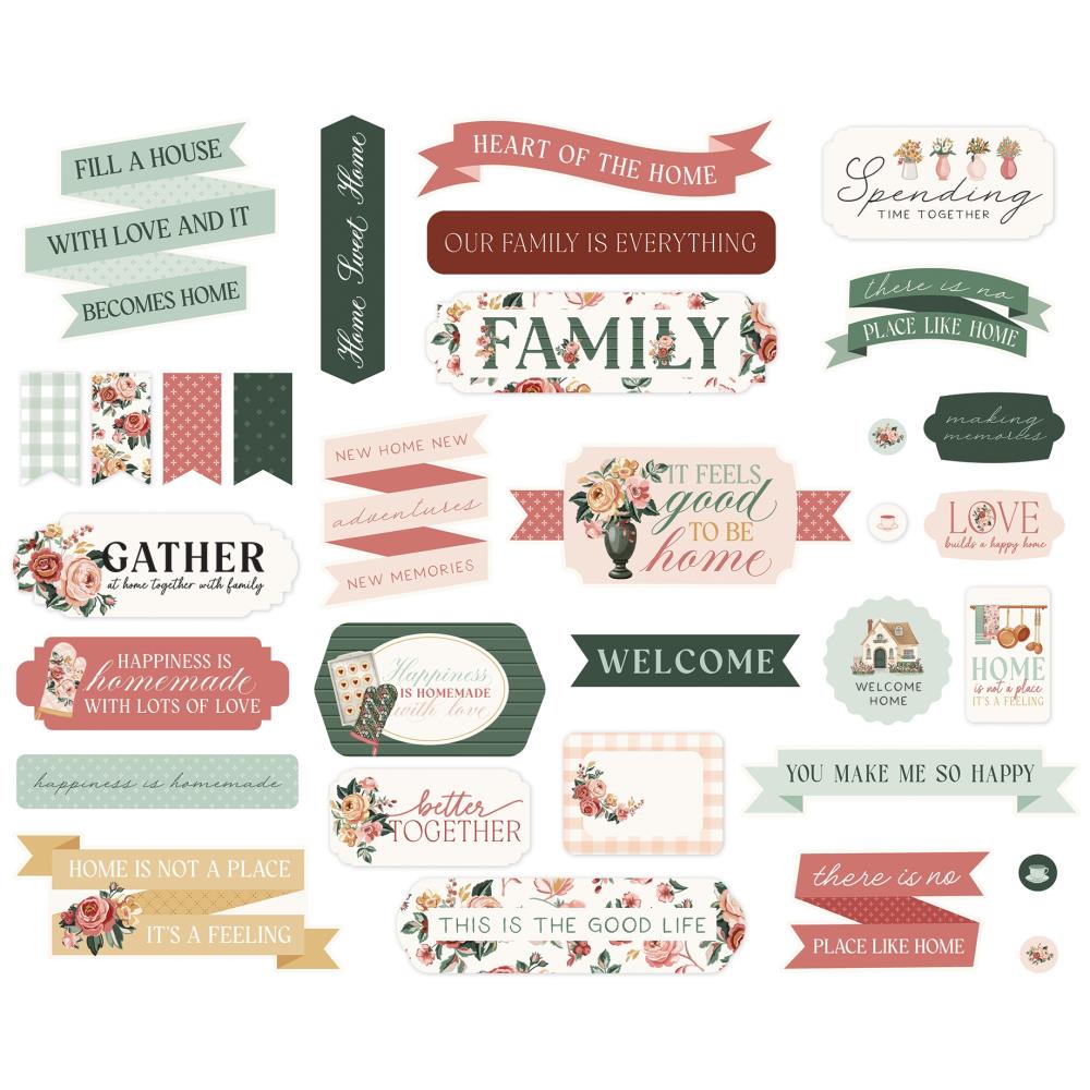 Carta Bella Feels Like Home Titles And Phrases cbflh476032 Family Sentiments
