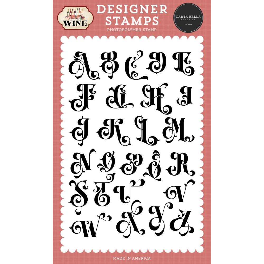 Carta Bella Flourish Alphabet Clear Stamps cbw479045