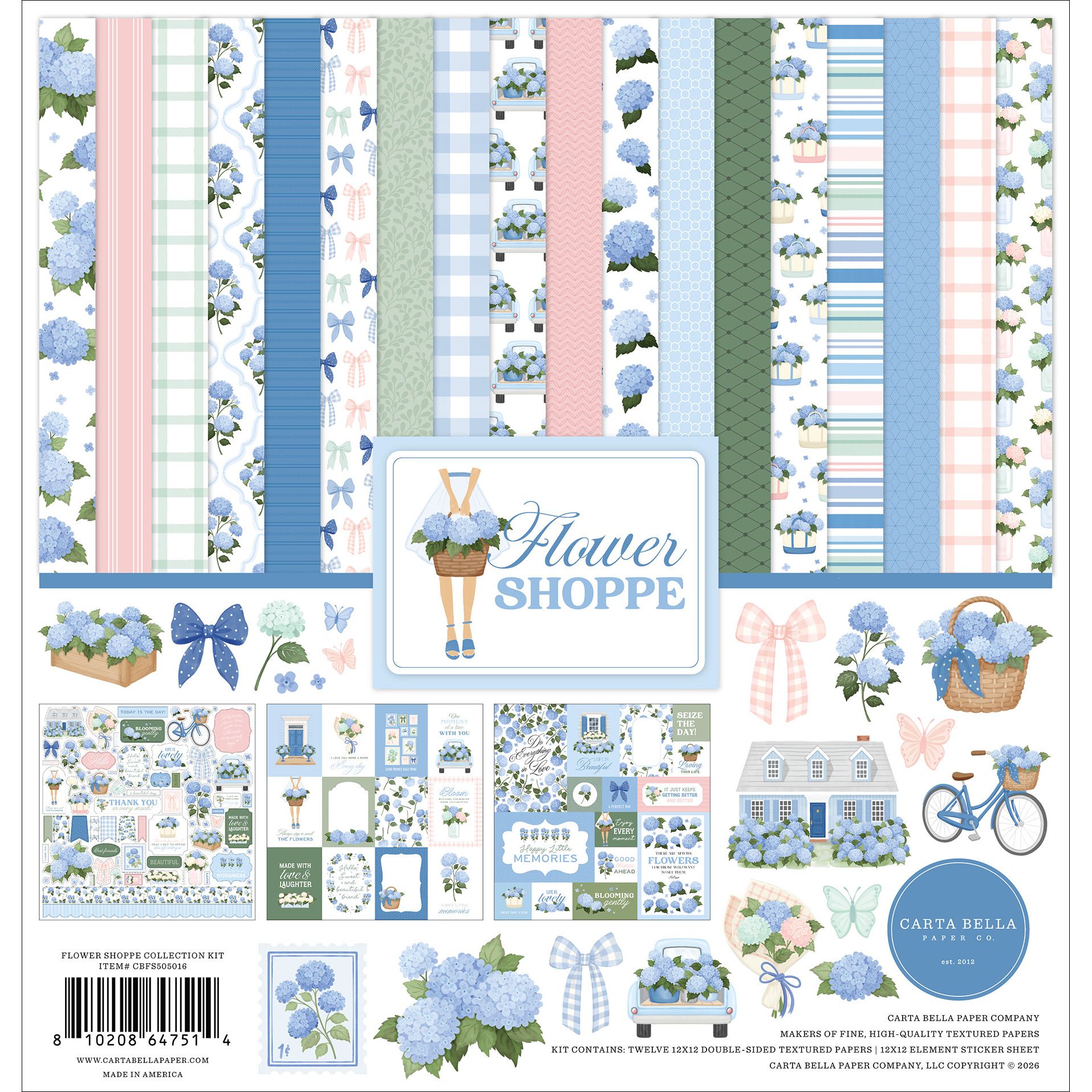 Carta Bella Flower Shoppe 12 x 12 Collection Kit cbfs505016