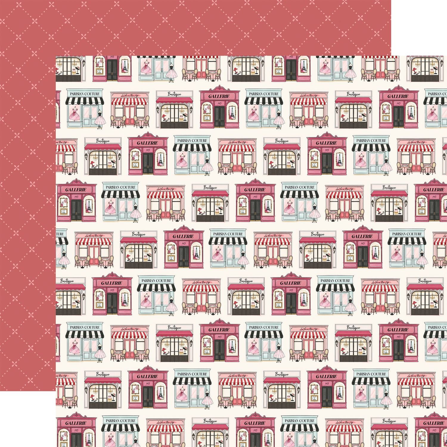 Carta Bella French Girl 12 x 12 Collection Kit cbfg490016 City Shops