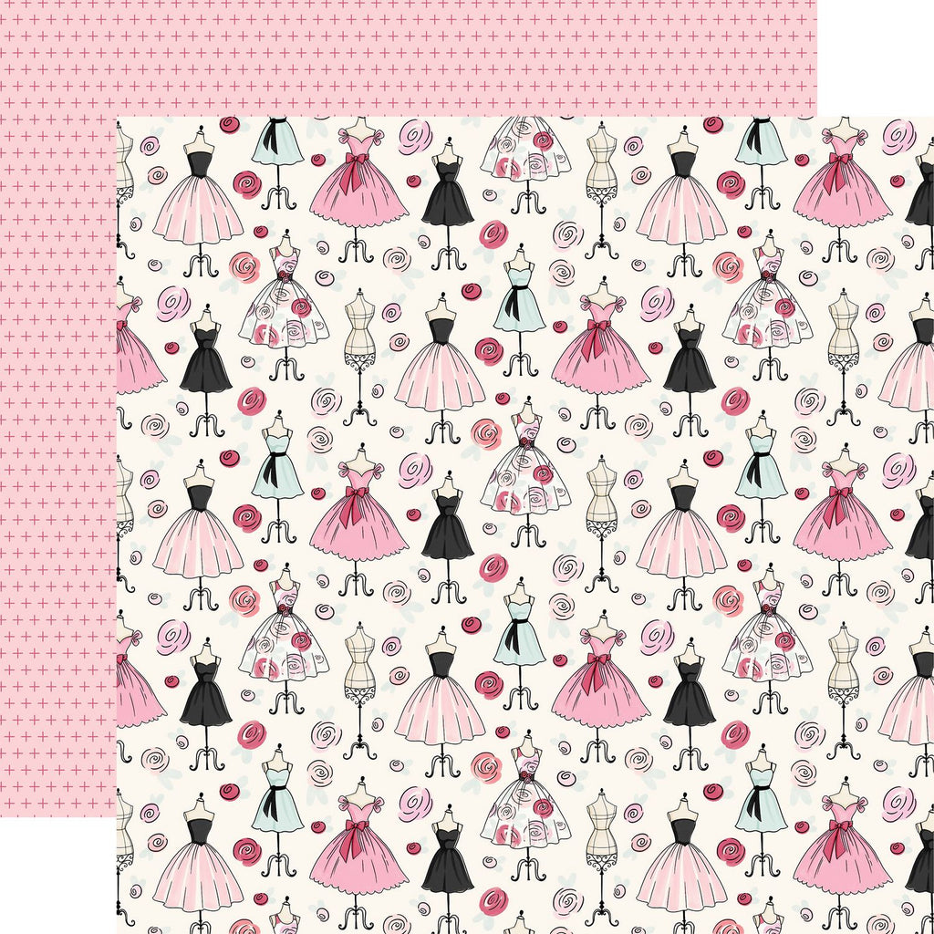Carta Bella French Girl 12 x 12 Collection Kit cbfg490016 Fashion Dresses