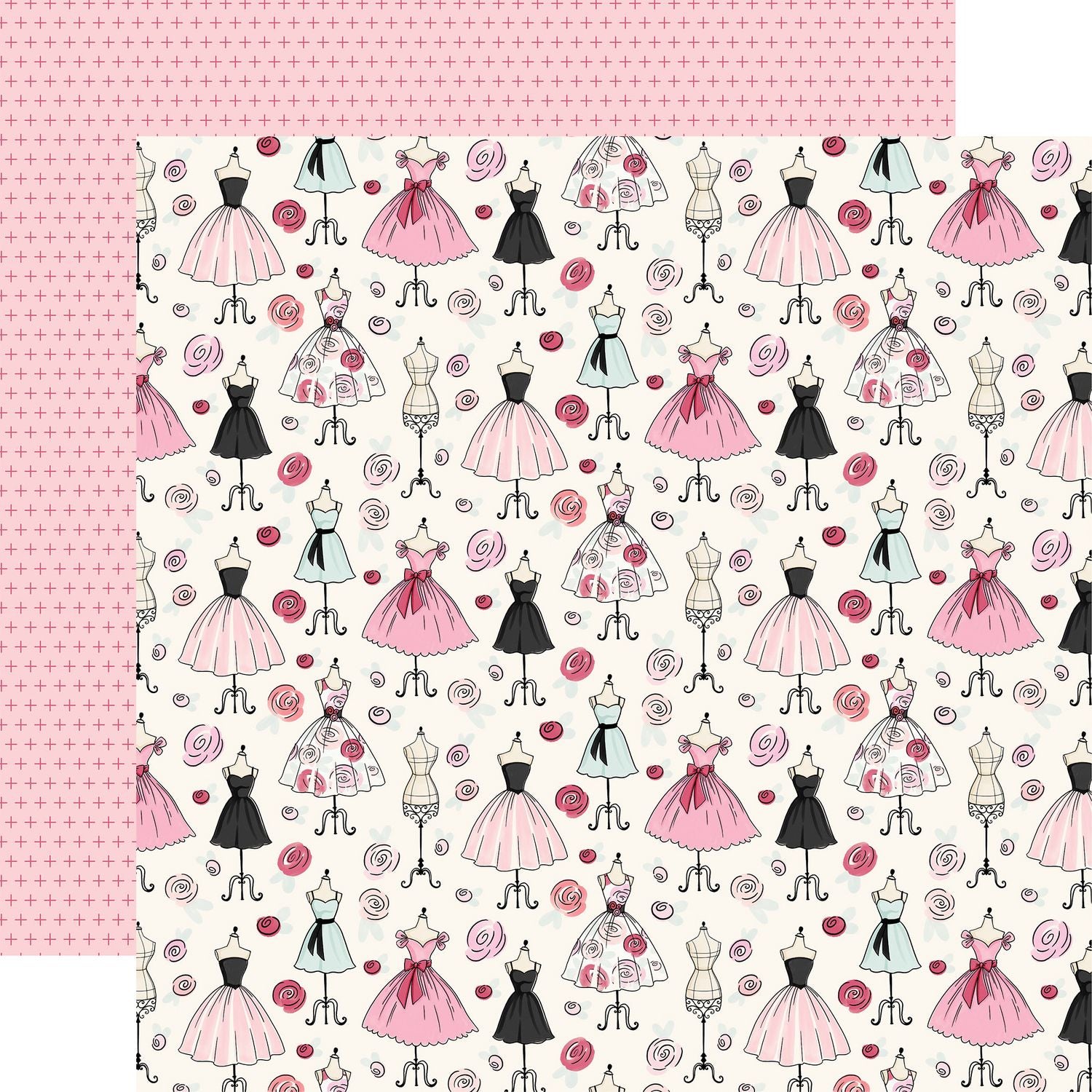 Carta Bella French Girl 12 x 12 Collection Kit cbfg490016 Fashion Dresses