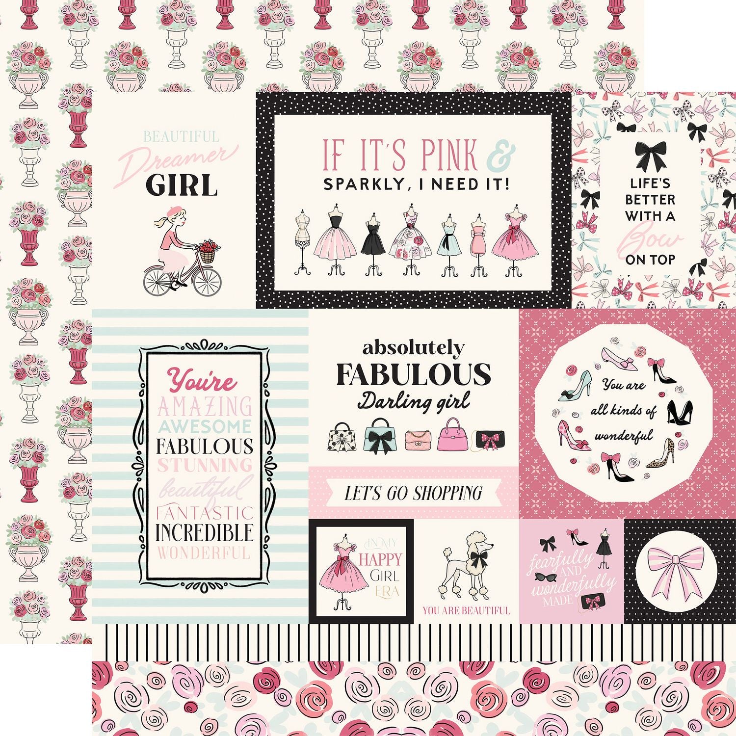 Carta Bella French Girl 12 x 12 Collection Kit cbfg490016 Paris Sentiments