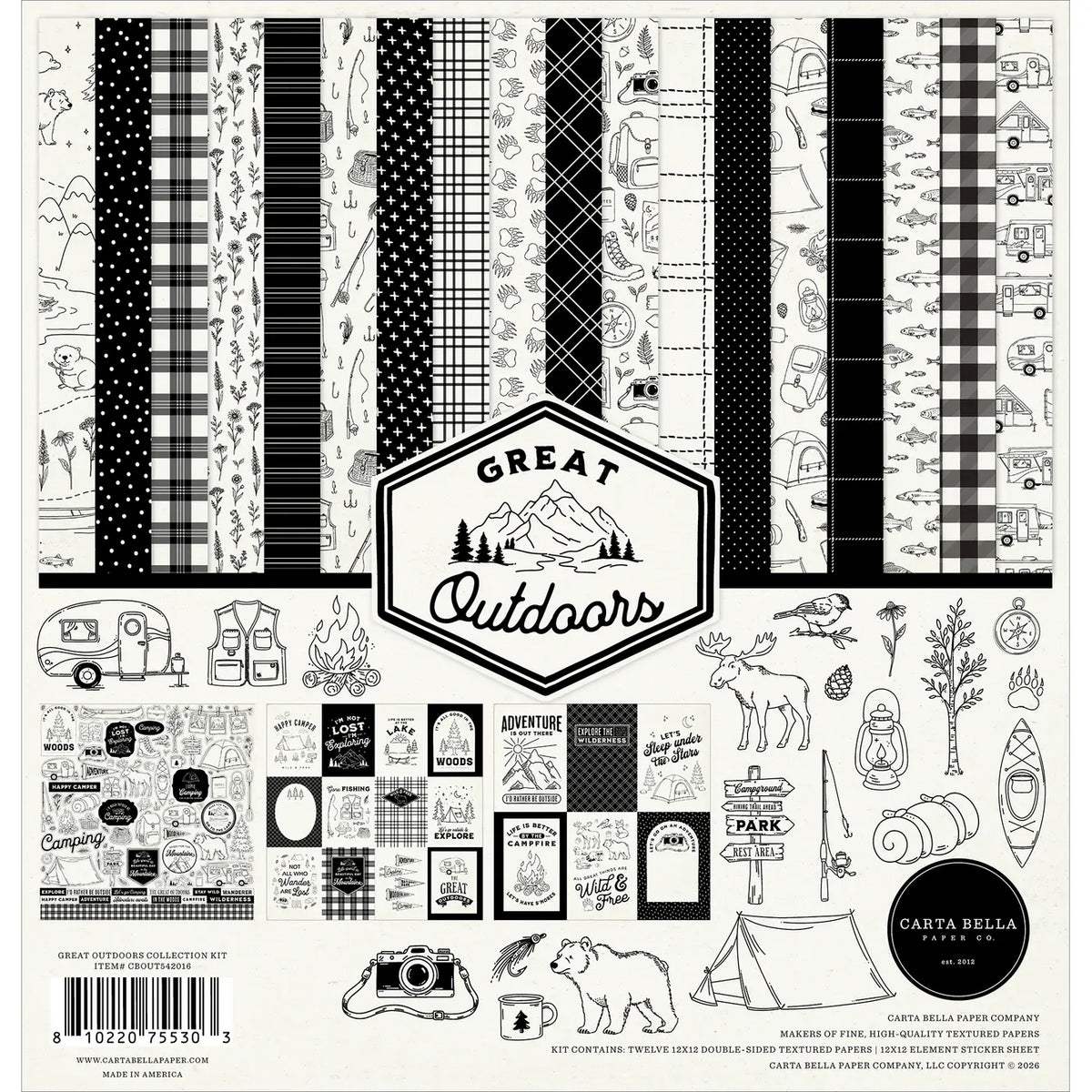 Carta Bella Great Outdoors 12 x 12 Collection Kit cbout542016