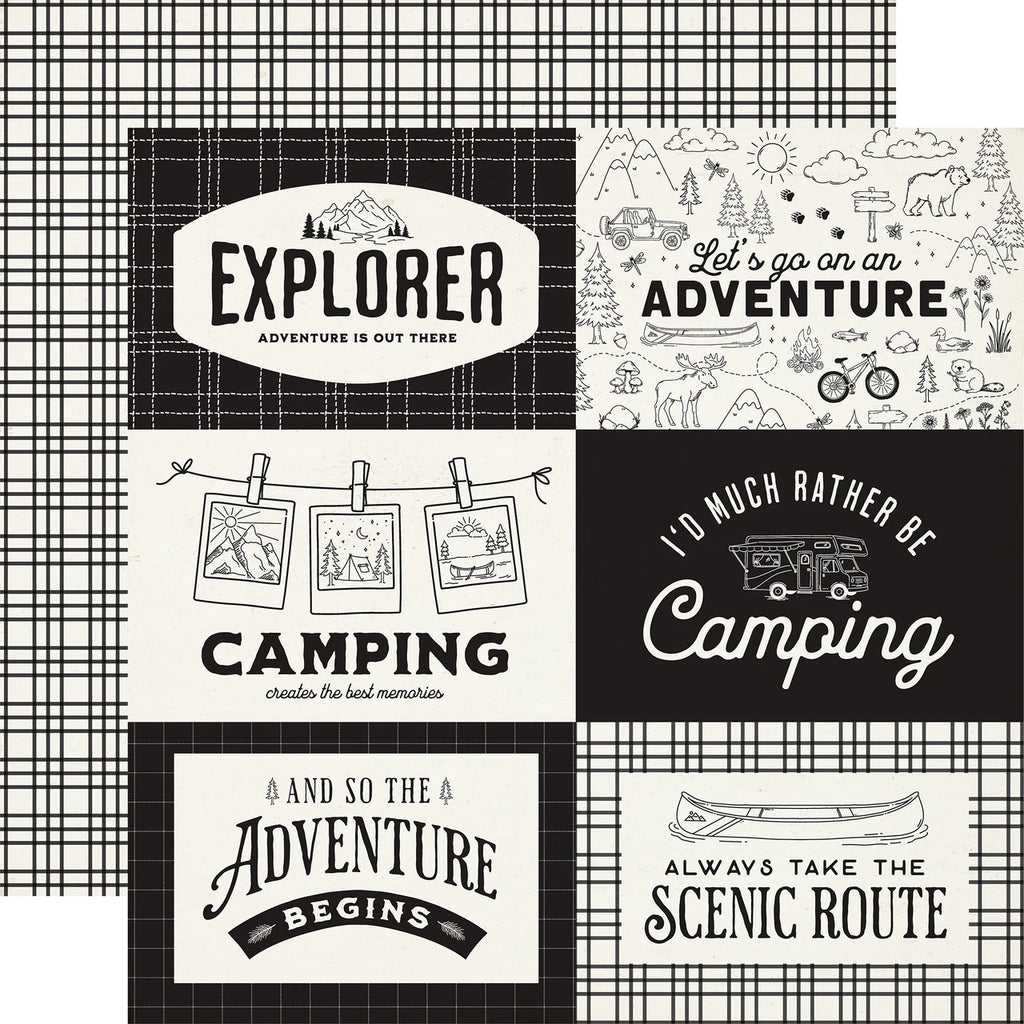 Carta Bella Great Outdoors 12 x 12 Collection Kit cbout542016 Explorer Journaling Cards