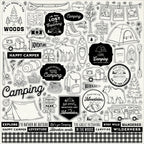 Carta Bella Great Outdoors 12 x 12 Collection Kit cbout542016 Stickers