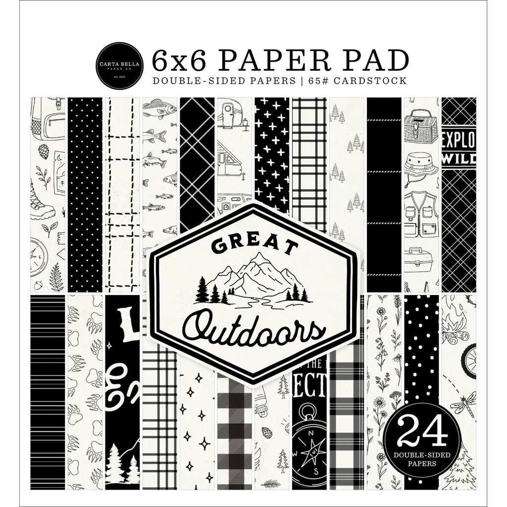 Carta Bella Great Outdoors 6 x 6 Paper Pad cbout542023