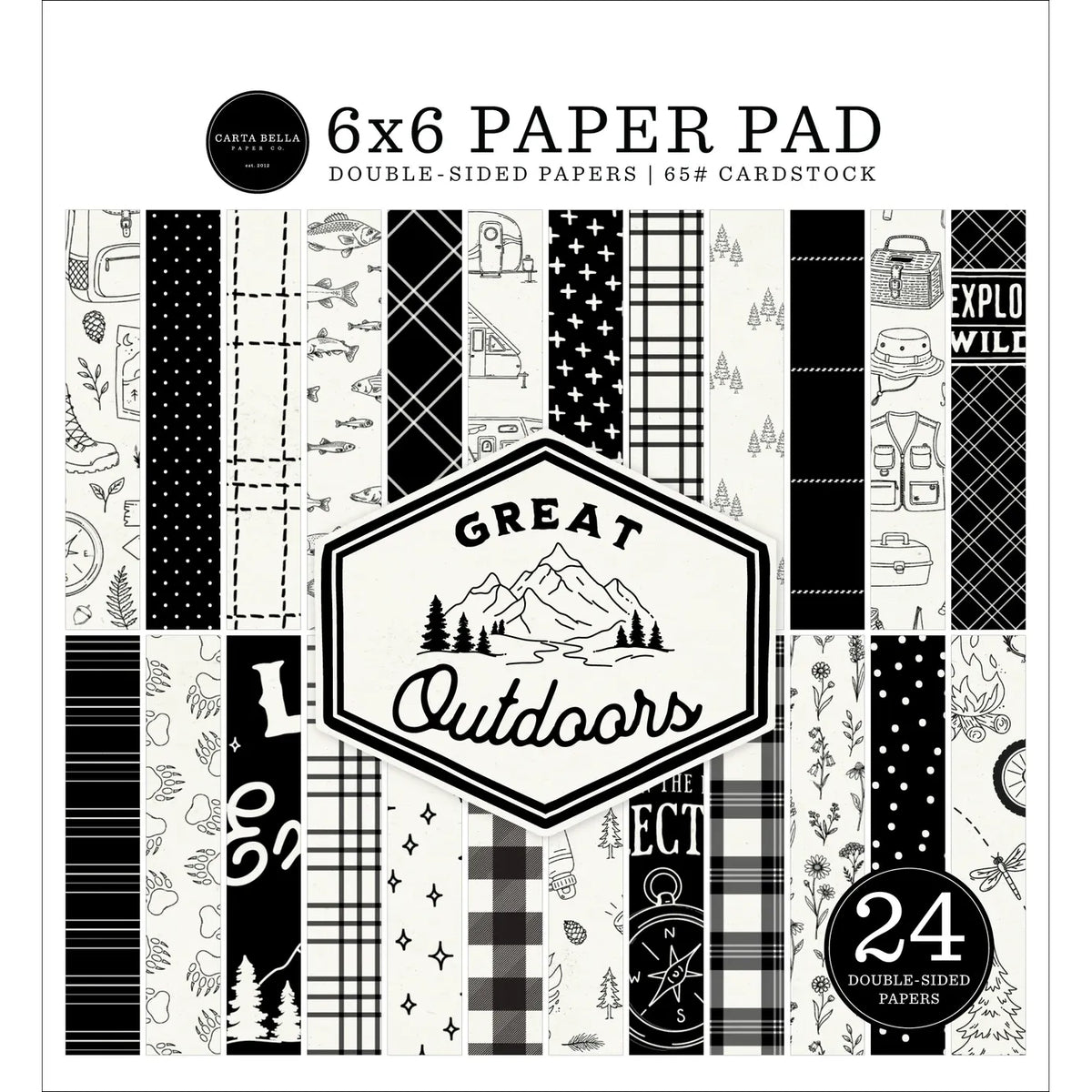 Carta Bella Great Outdoors 6 x 6 Paper Pad cbout542023