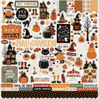 Carta Bella Handmade Halloween 12 x 12 Collection Kit cbhe512016 Element Stickers