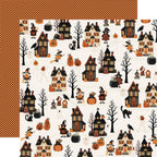 Carta Bella Handmade Halloween 12 x 12 Collection Kit cbhe512016 Haunted House Street