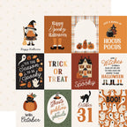 Carta Bella Handmade Halloween 12 x 12 Collection Kit cbhe512016 Journaling Cards