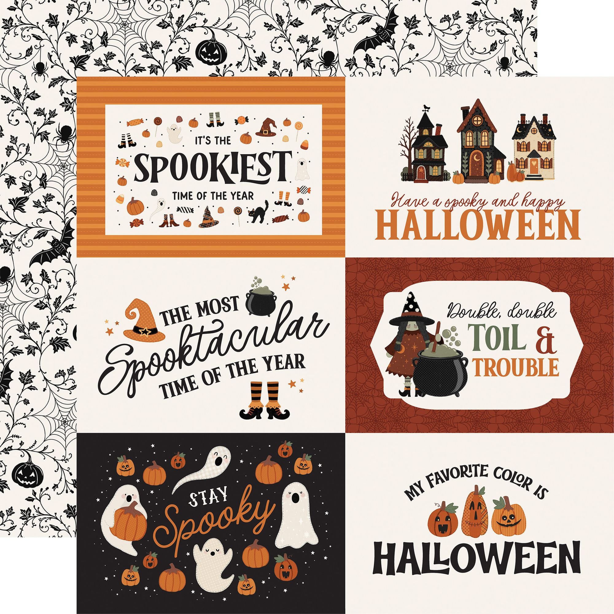 Carta Bella Handmade Halloween 12 x 12 Collection Kit cbhe512016 Spookiest Time Of The Year