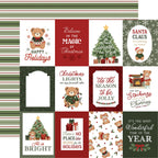 Carta Bella Have A Beary Christmas 12 x 12 Collection Kit cbbc518016 Holiday Journaling Cards