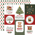 Carta Bella Have A Beary Christmas 12 x 12 Collection Kit cbbc518016 Multi Journaling Cards