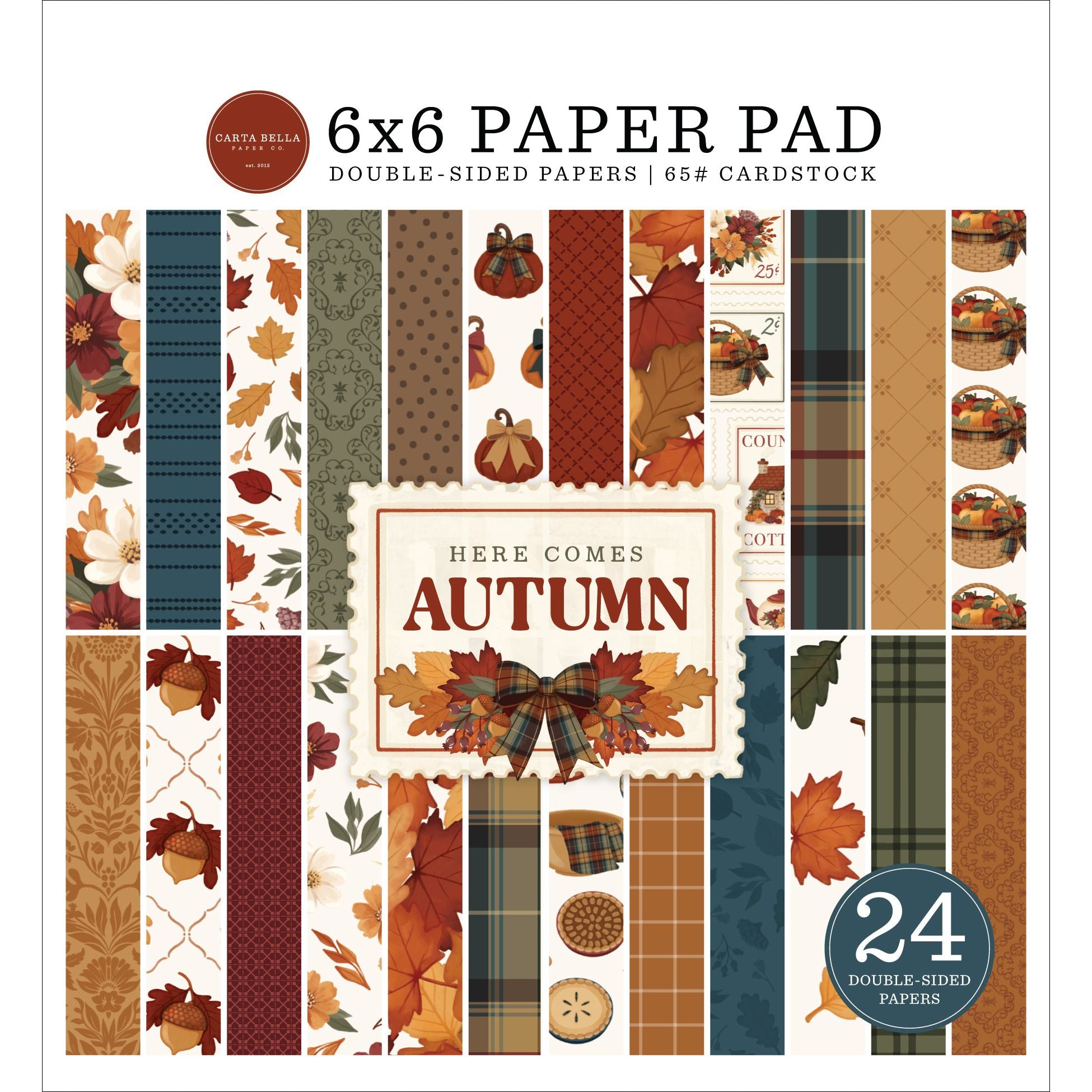 Carta Bella Here Comes Autumn 6 x 6 Paper Pad cbhca513023