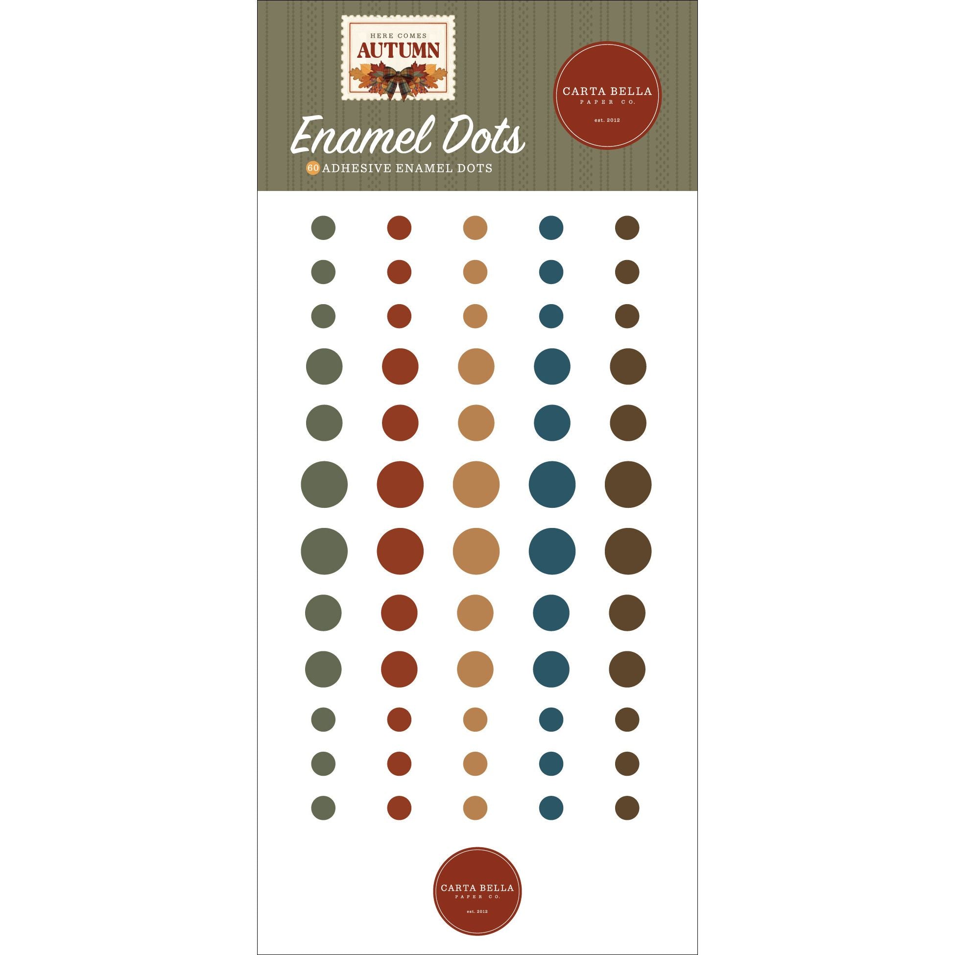 Carta Bella Here Comes Autumn Enamel Dots cbhca513028