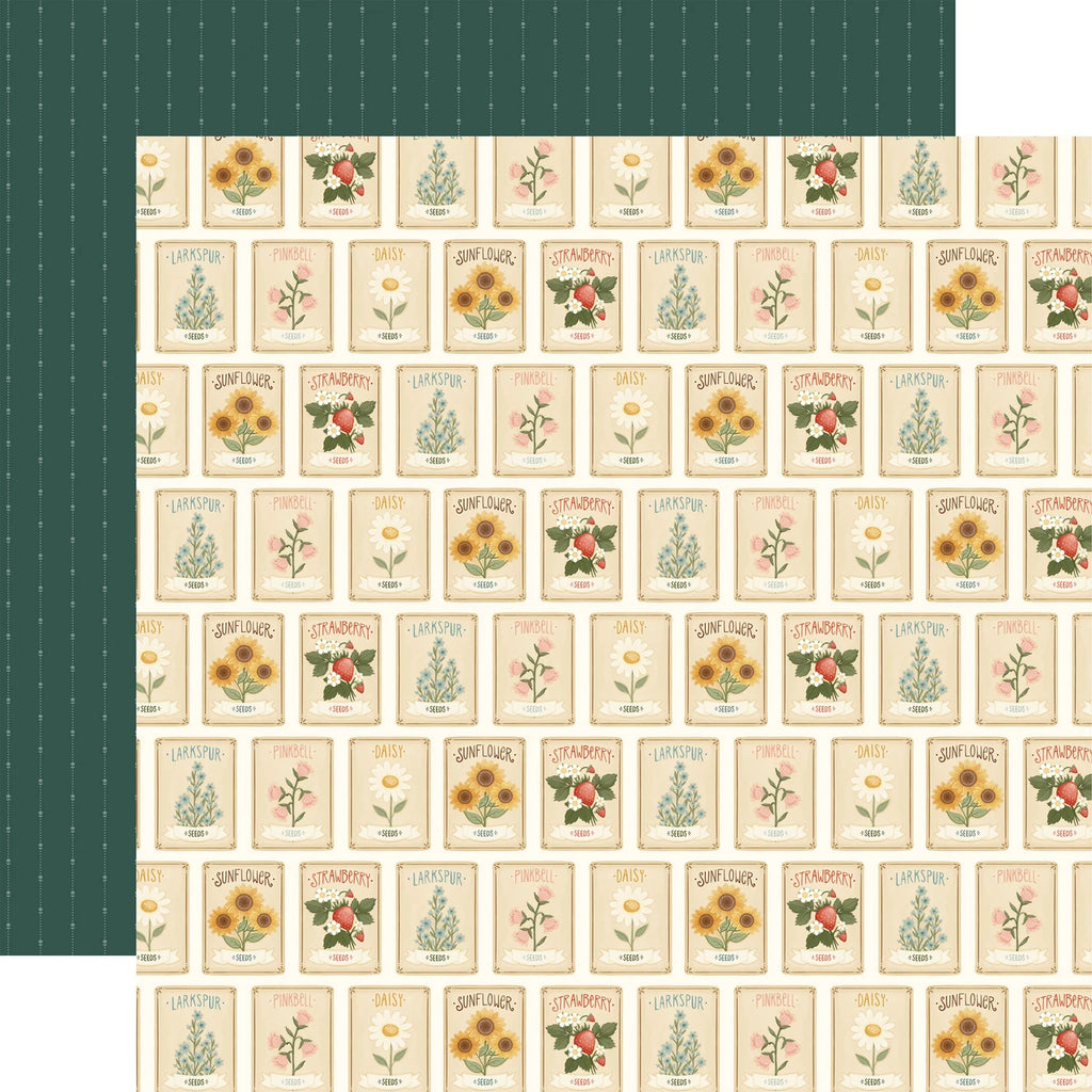 Carta Bella Home Sweet Home 12 x 12 Collection Kit cbhsh541016 Flower Seeds